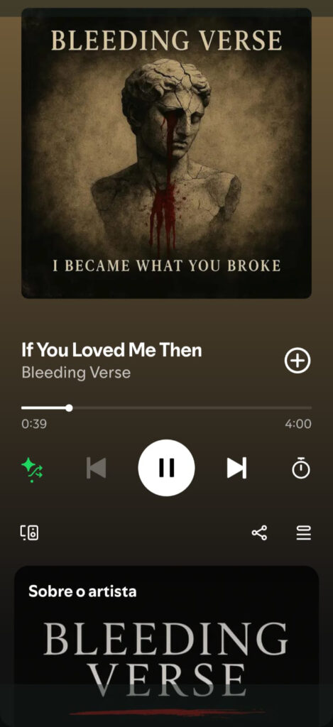 bleeding verse spotify