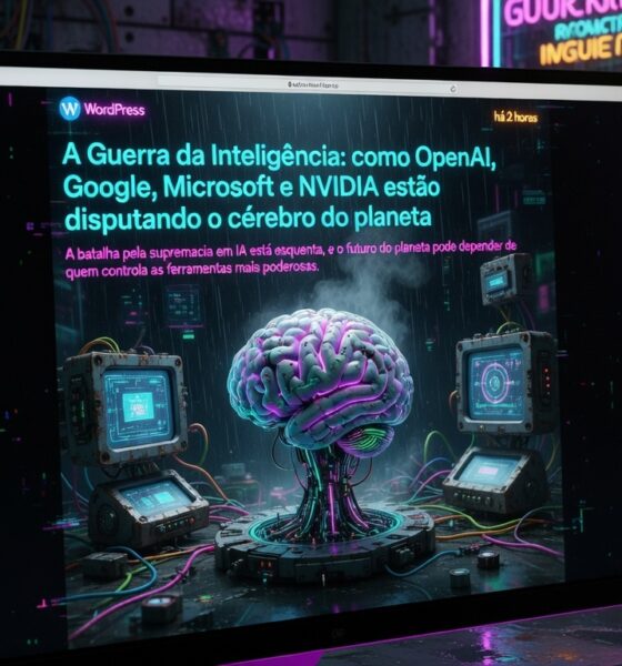 A Guerra da Inteligência: como OpenAI, Google, Microsoft e NVIDIA estão disputando o cérebro do planeta"